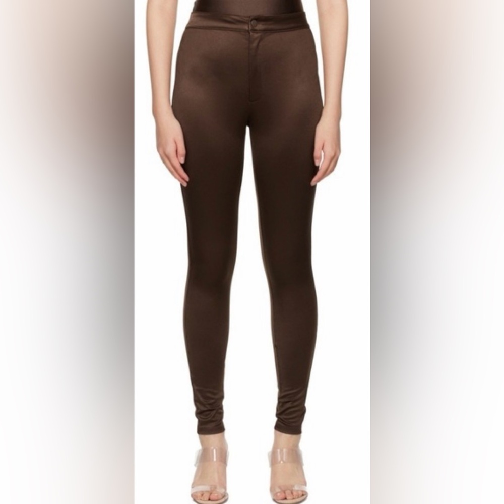 SKIMS Brown Skinny Pants
